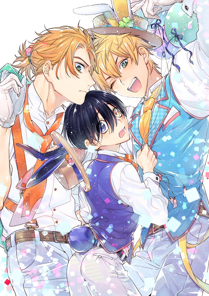 This is a pixiv picture whose title is 陰キャな僕が双子に愛される理由①.