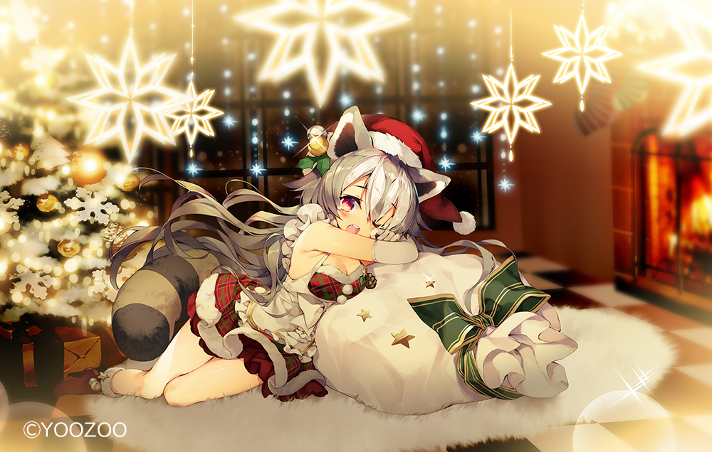 This is a pixiv picture whose title is 【お仕事】レッド:プライドオブエデン　ネネル クリスマスver.