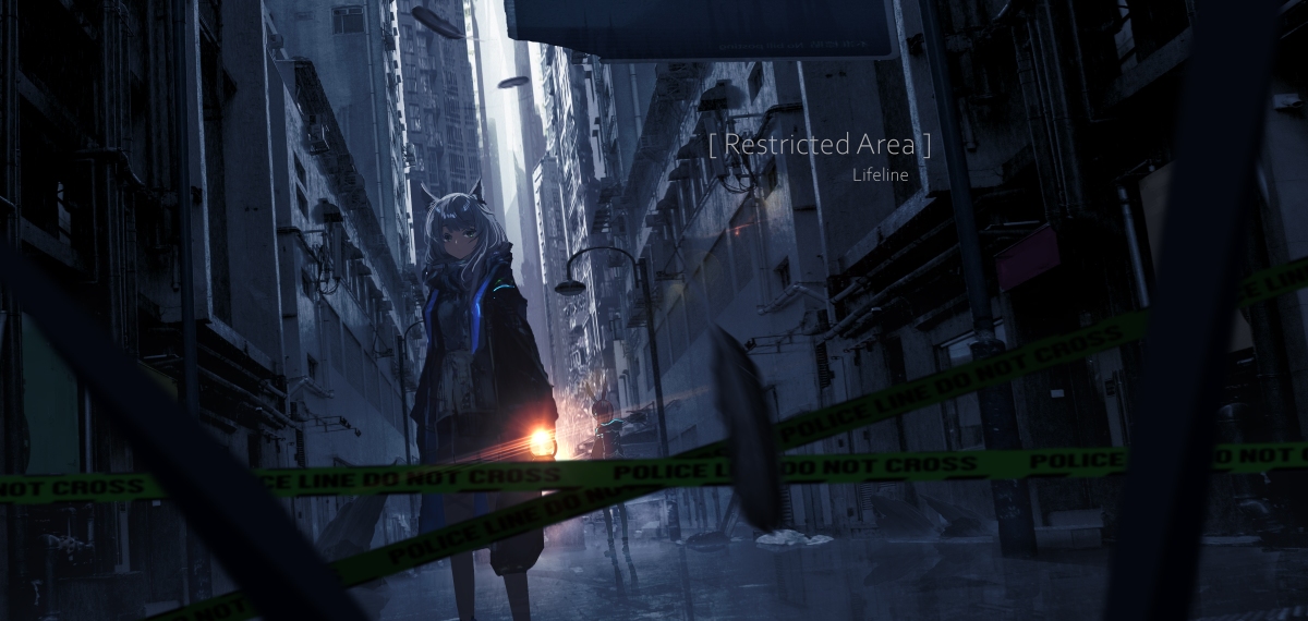 This is a pixiv picture whose title is 前方禁区.