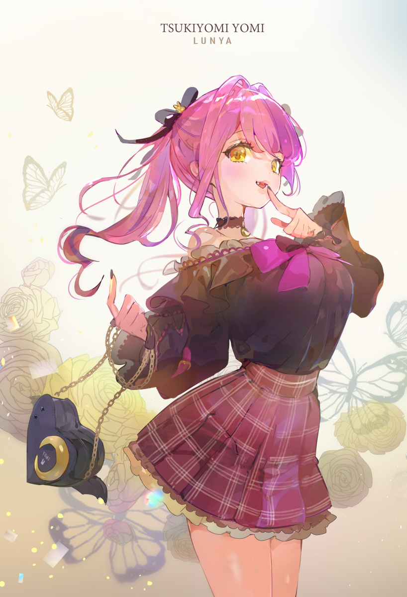 This is a pixiv picture whose title is LUNYA －「月詠よみ」.