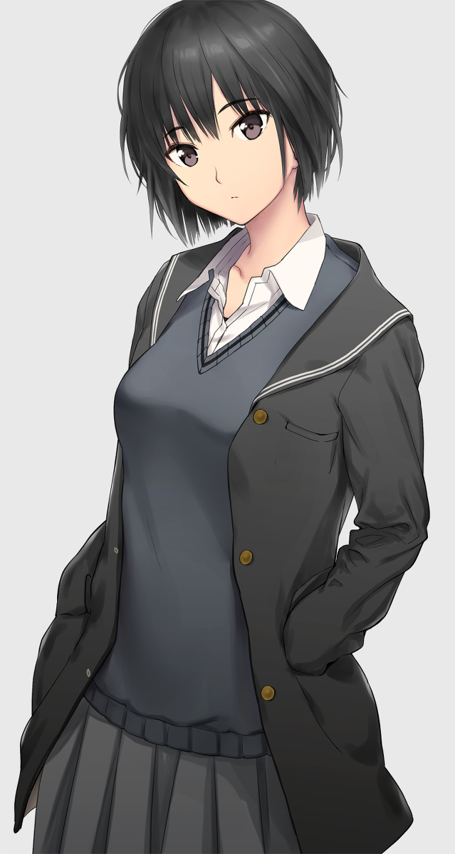 This is a pixiv picture whose title is 不愛想だけど.