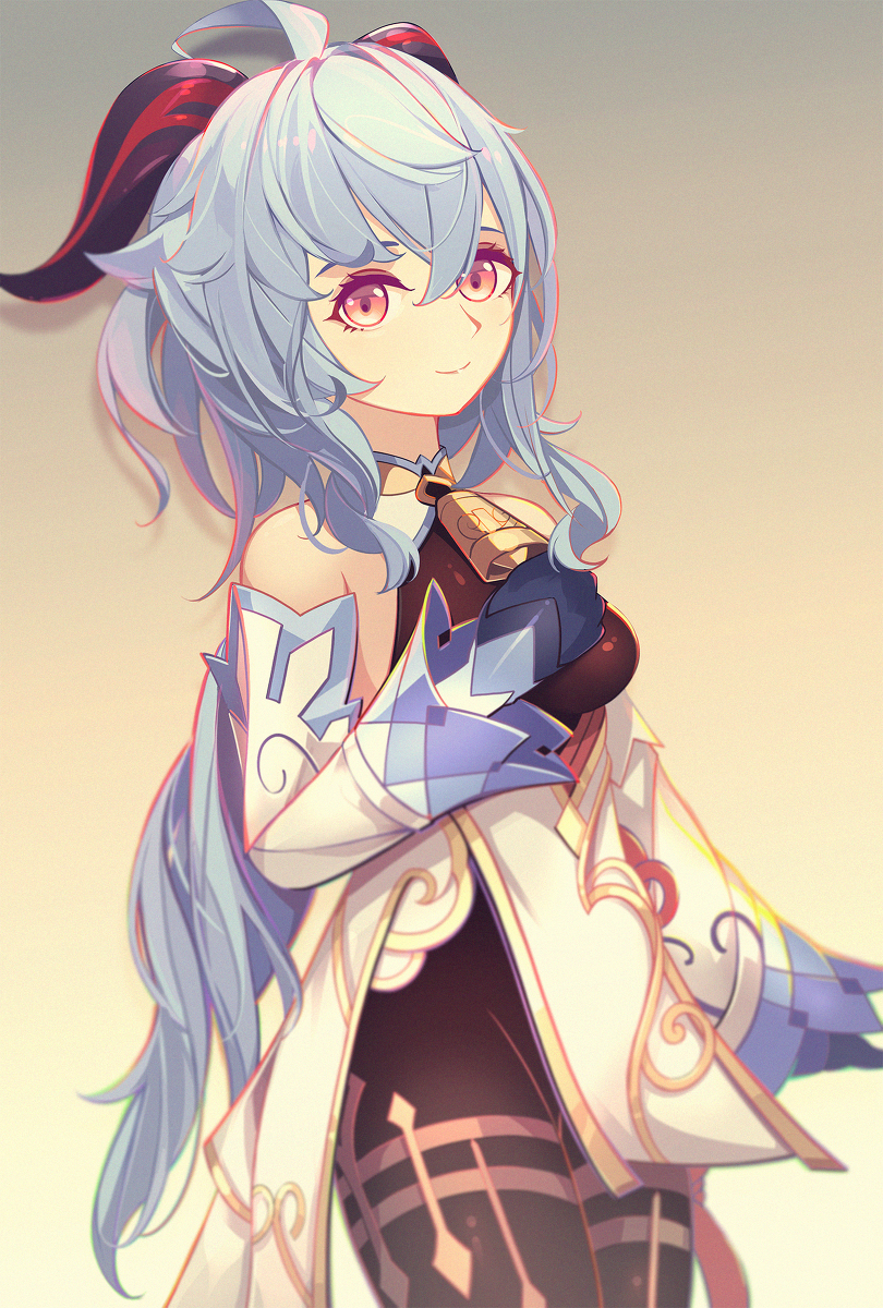 This is a pixiv picture whose title is 甘雨.
