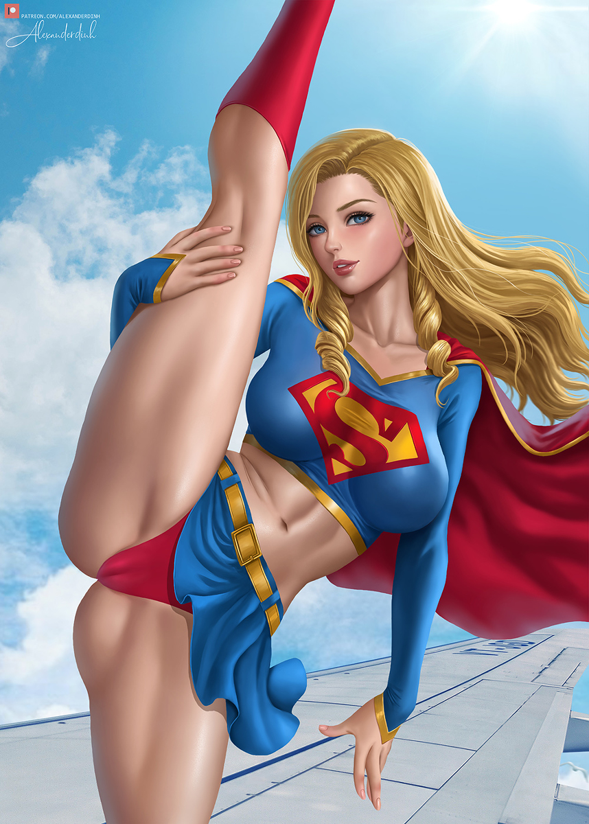 This is a pixiv picture whose title is Supergirl (DC comics).