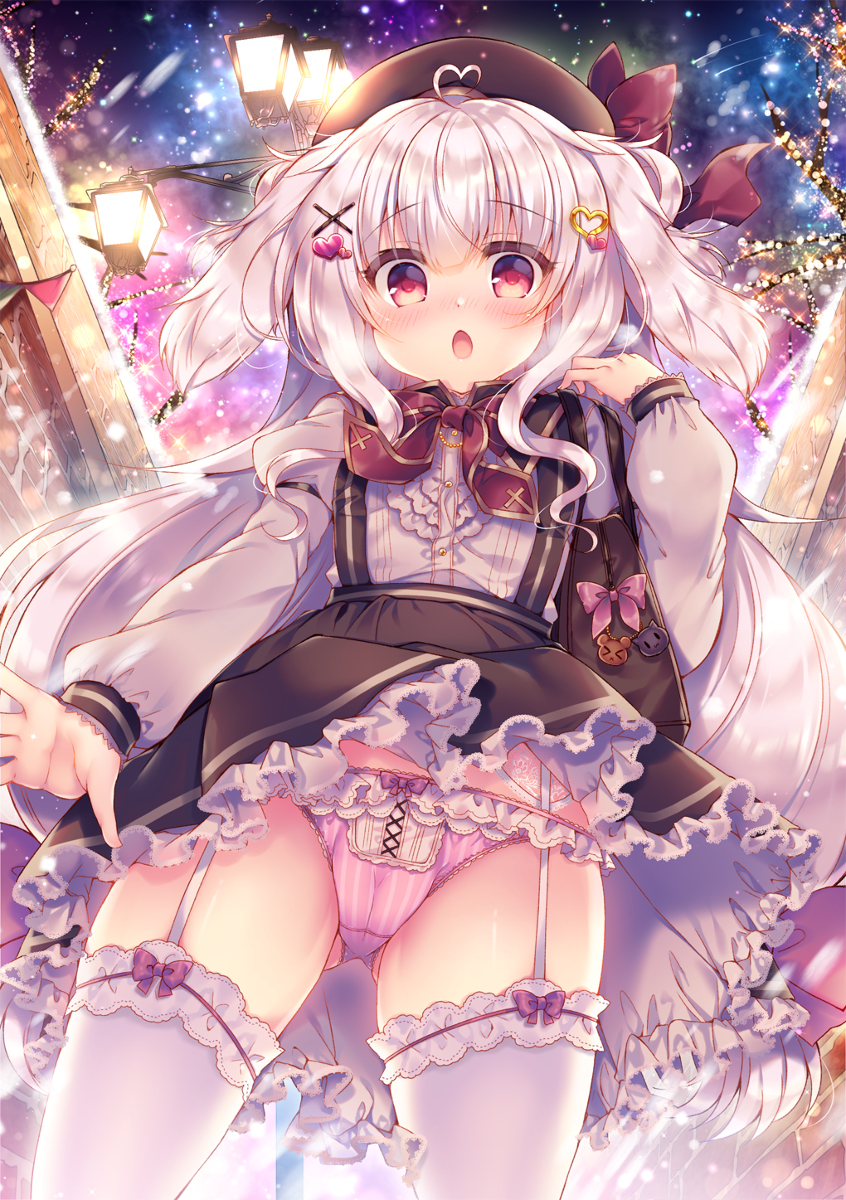 This is a pixiv picture whose title is わわっ風が…！.