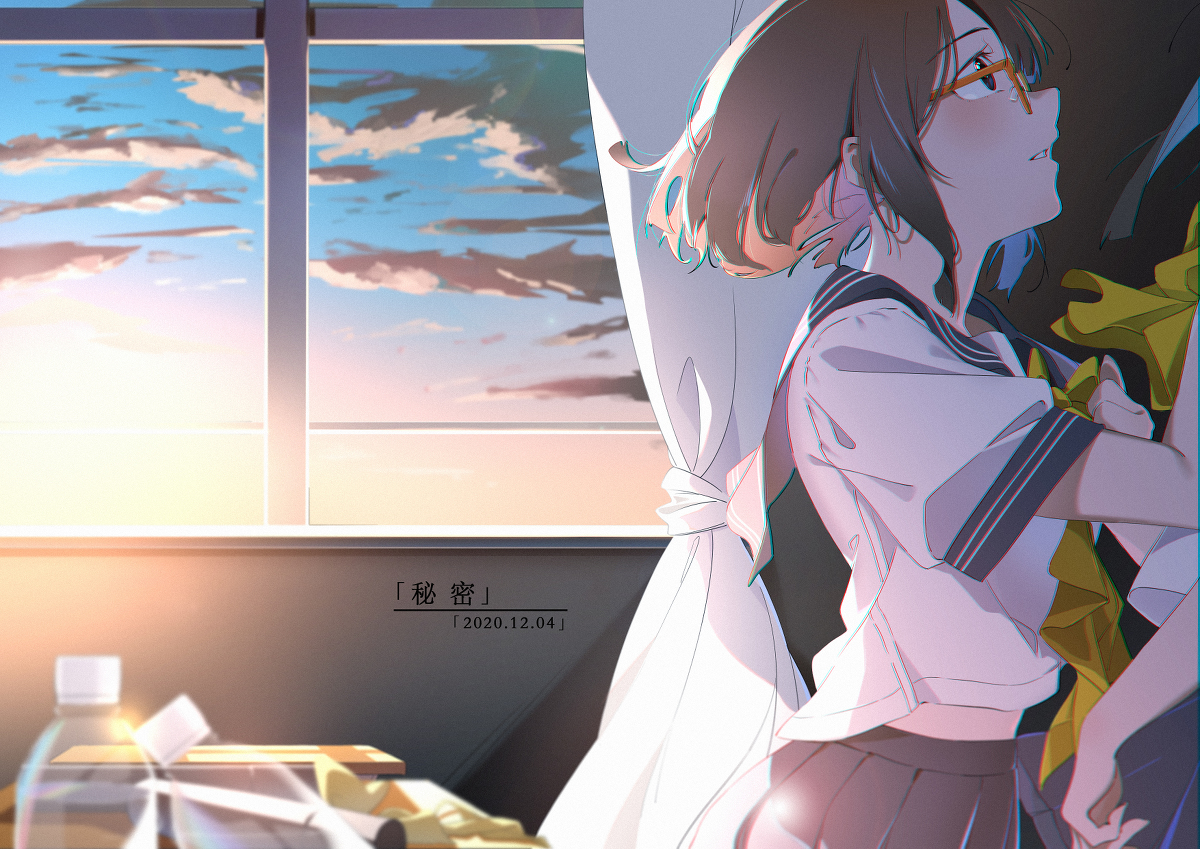 This is a pixiv picture whose title is 秘密.