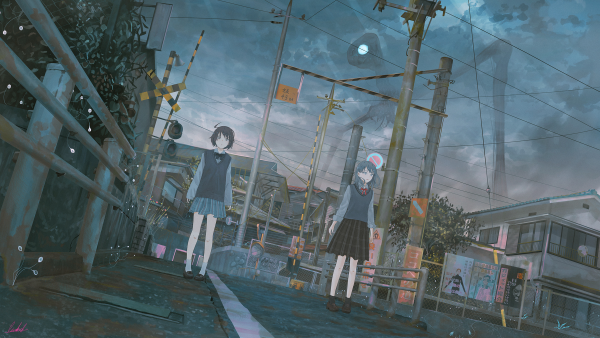 This is a pixiv picture whose title is 逢えないことを祈念して.