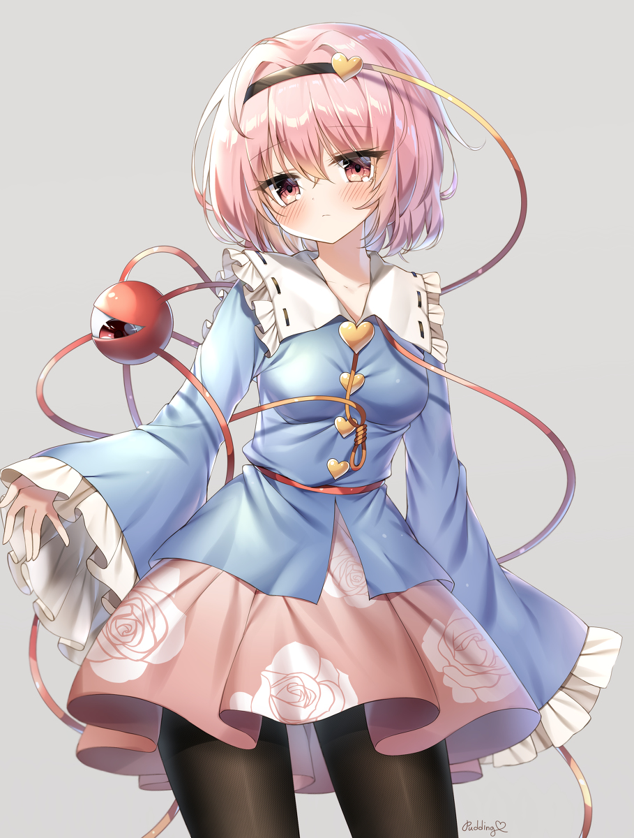 This is a pixiv picture whose title is 黒タイツさとり様.