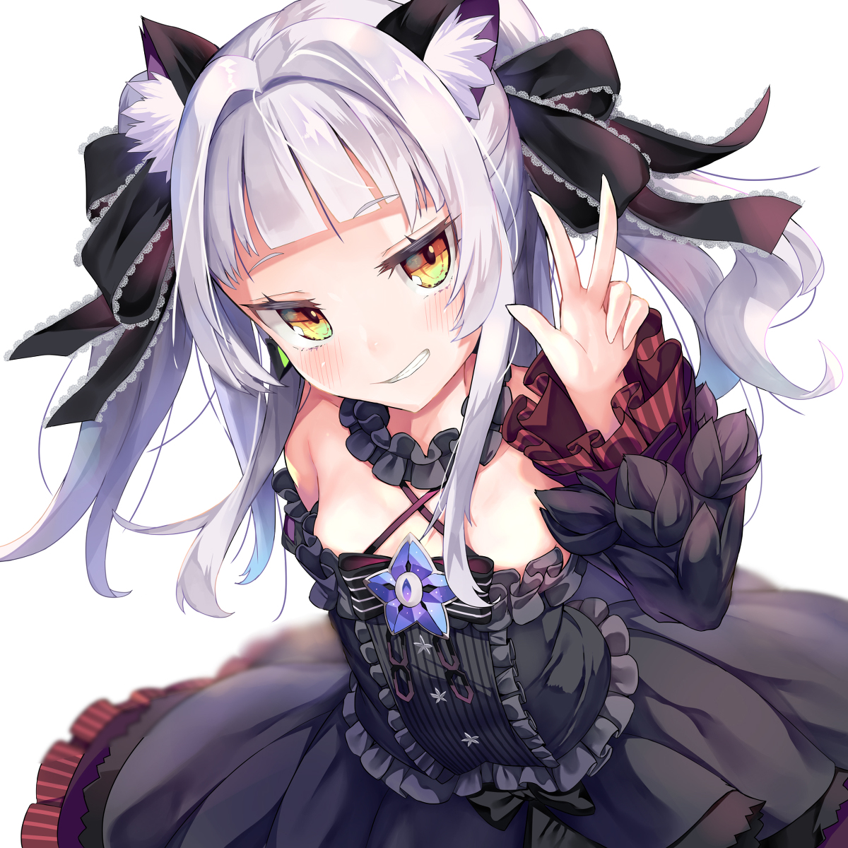 This is a pixiv picture whose title is 新衣装しおん.