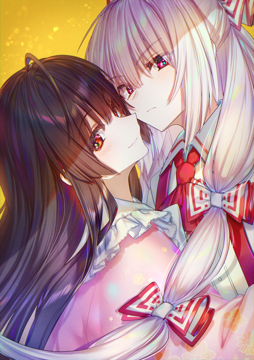 This is a pixiv picture whose title is てるもこ.