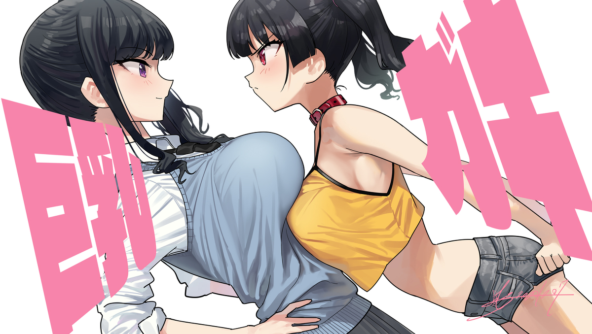 This is a pixiv picture whose title is ガキ巨乳💢25.