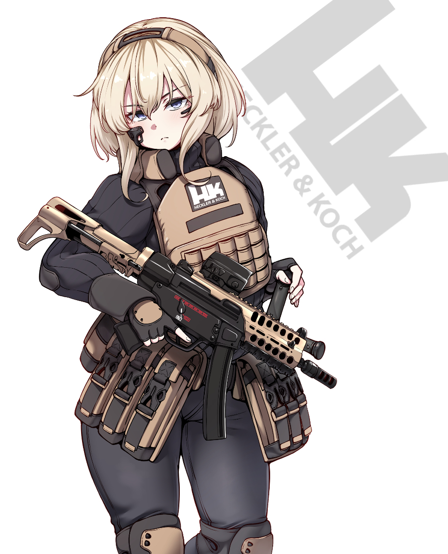 This is a pixiv picture whose title is H&K  MP5 Kurz.