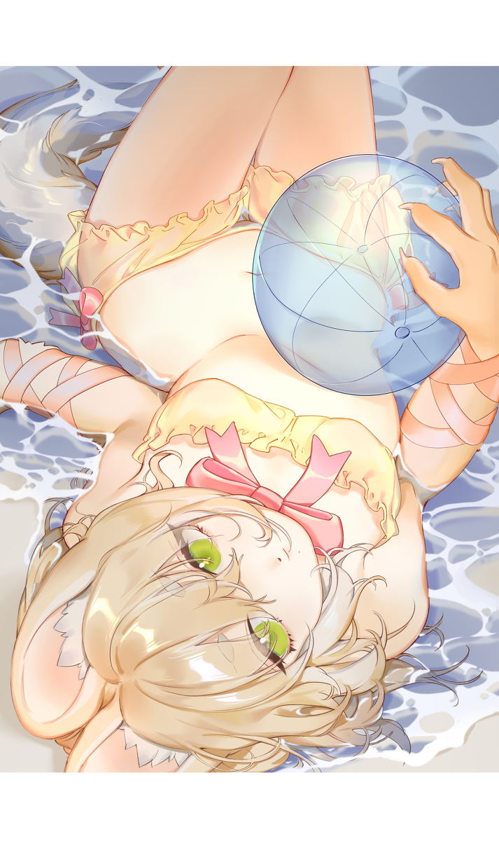 This is a pixiv picture whose title is 水中狗狗.