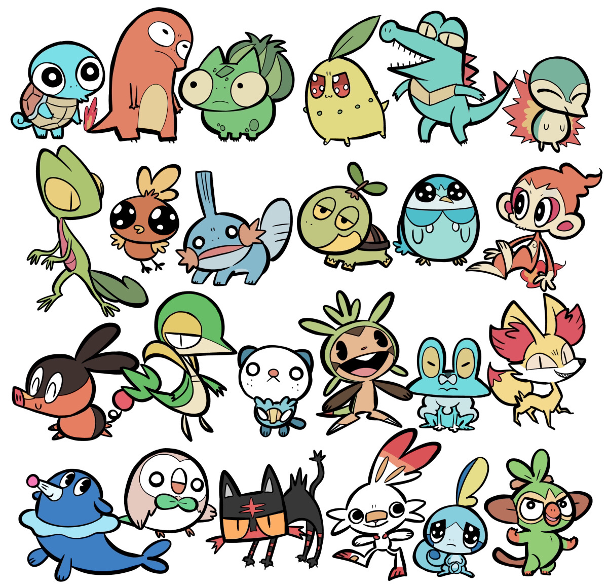 This is a pixiv picture whose title is カートゥーン風ポケ.