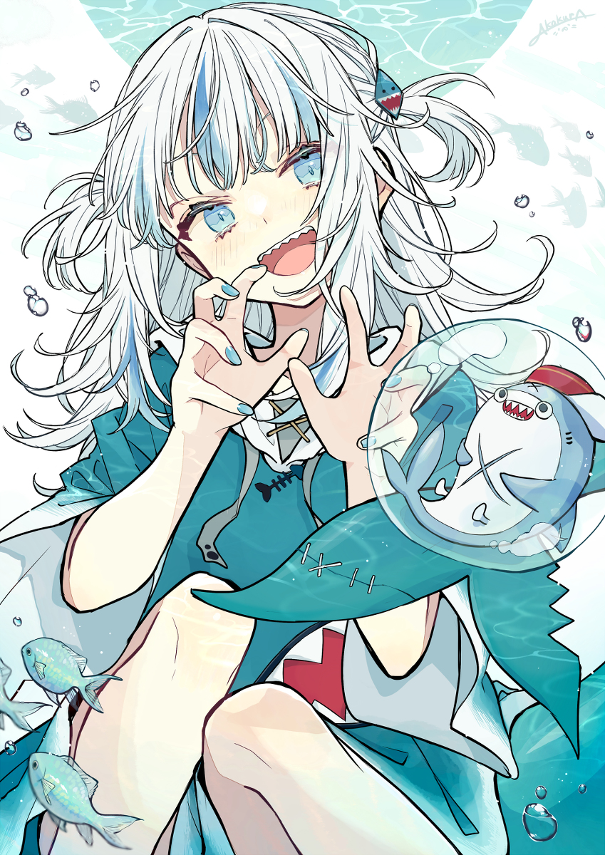 This is a pixiv picture whose title is サメちゃん.