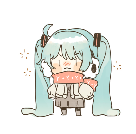 This is a pixiv picture whose title is miku miku~~.