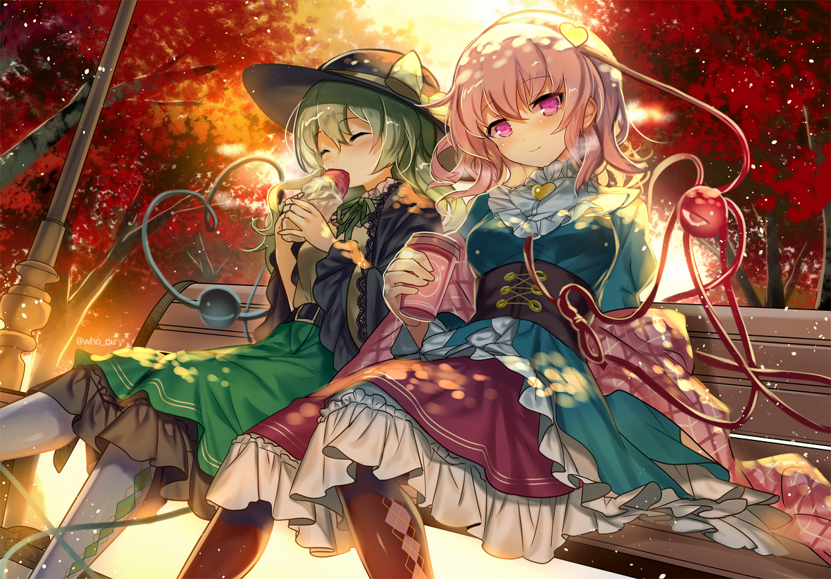 This is a pixiv picture whose title is 紅葉古明地.