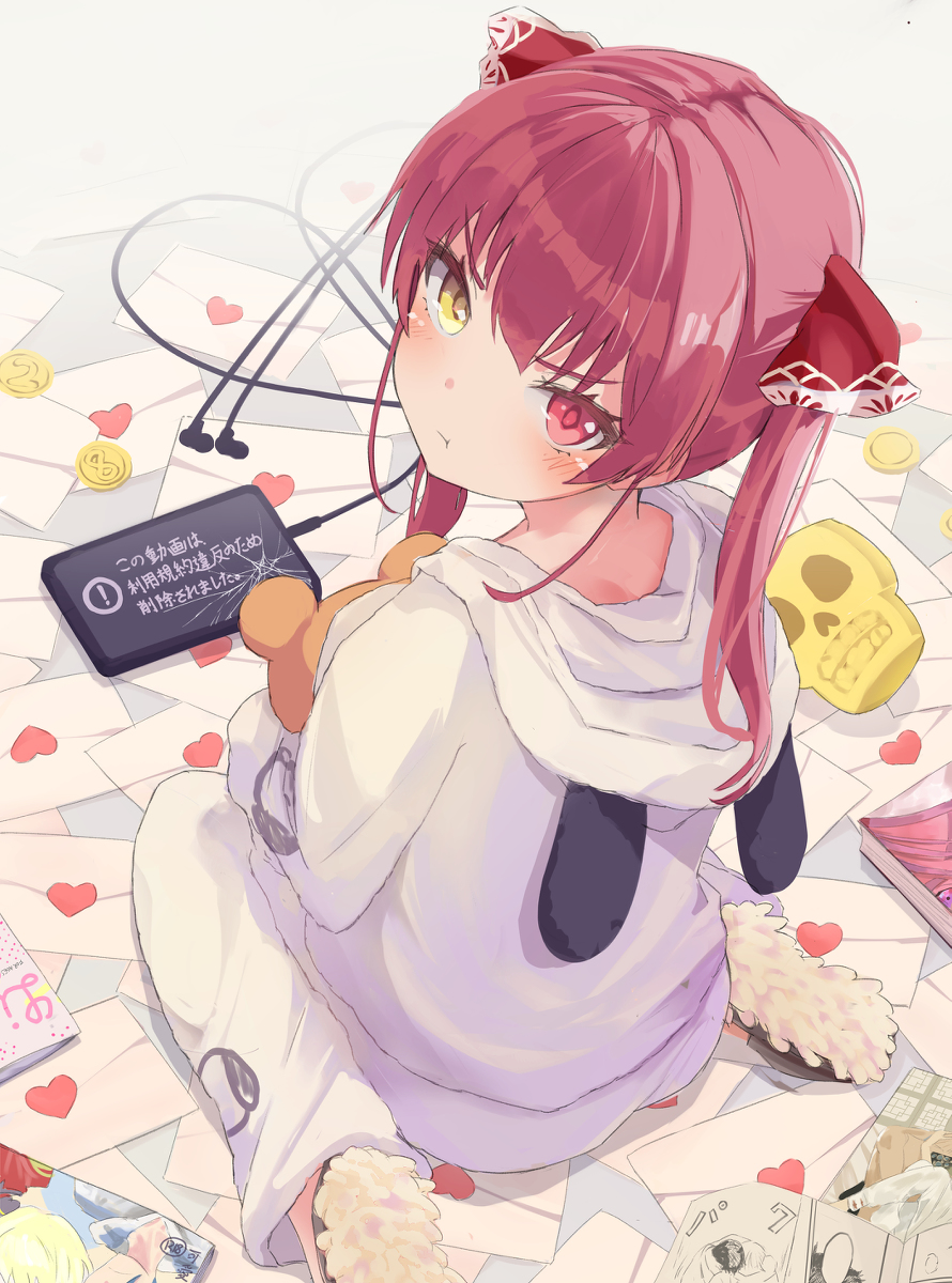 This is a pixiv picture whose title is 不機嫌マリン.