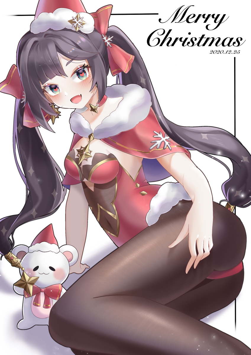 This is a pixiv picture whose title is 圣诞快乐🎄礼物是莫娜哦.