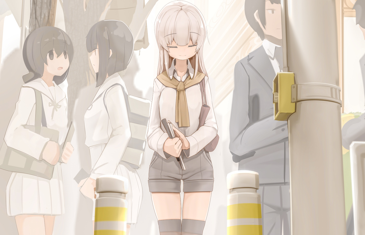 This is a pixiv picture whose title is 横断.