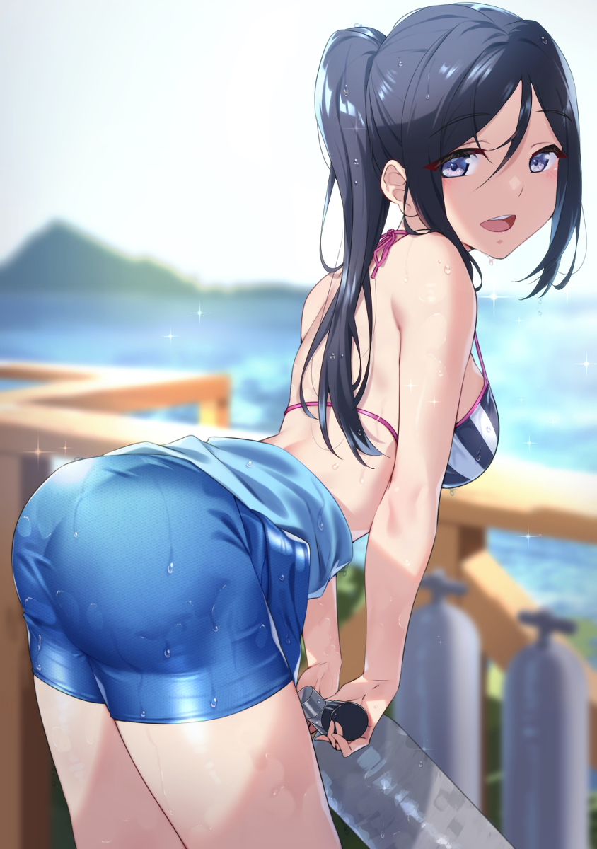 This is a pixiv picture whose title is ダイビングショップの松浦さん.