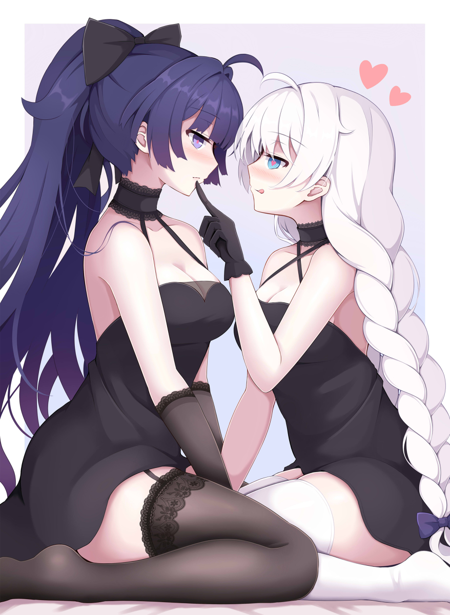 This is a pixiv picture whose title is 琪亚娜&芽衣.