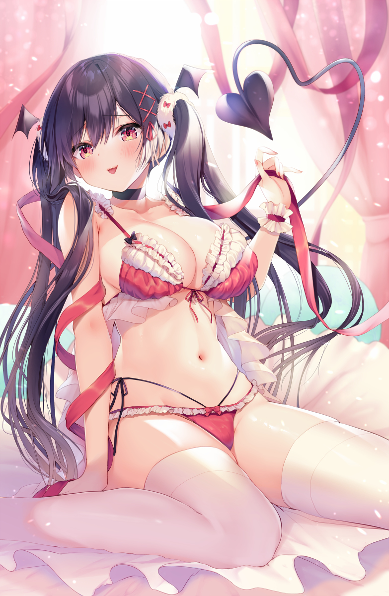 This is a pixiv picture whose title is 小悪魔ちゃんのクリスマスプレゼント💜.