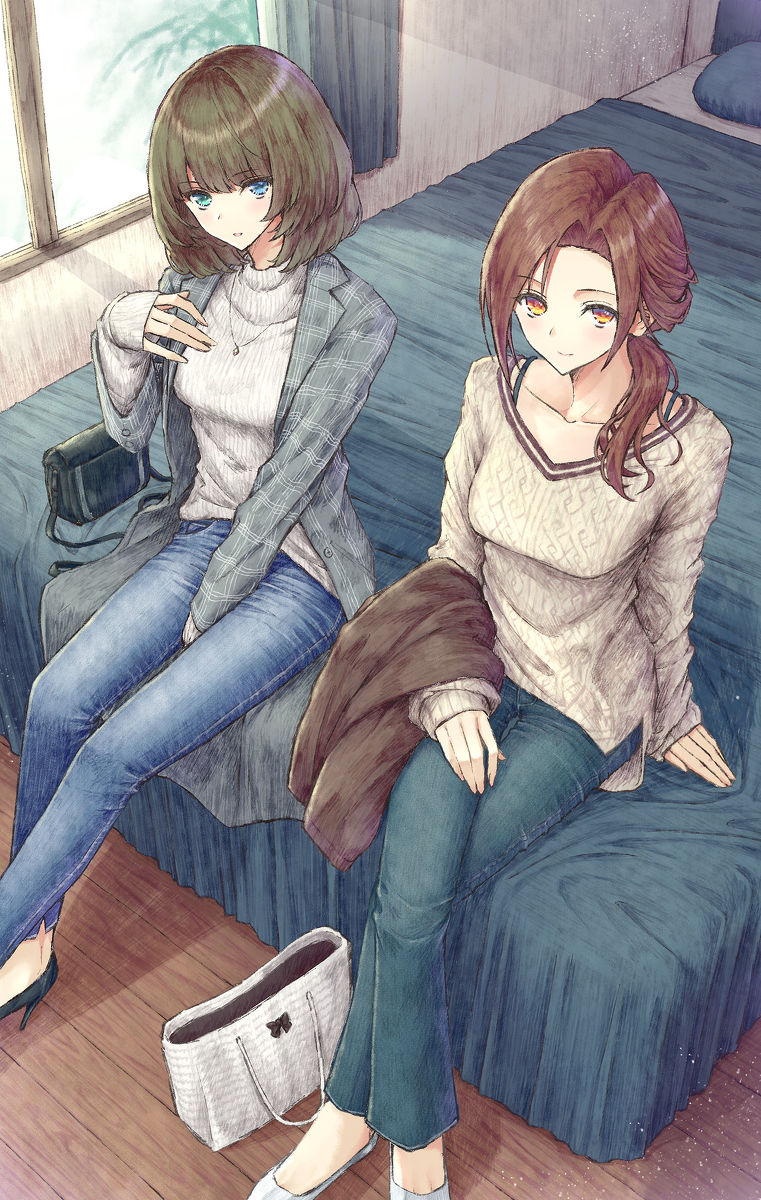 This is a pixiv picture whose title is 川島瑞樹さんと高垣楓さん.