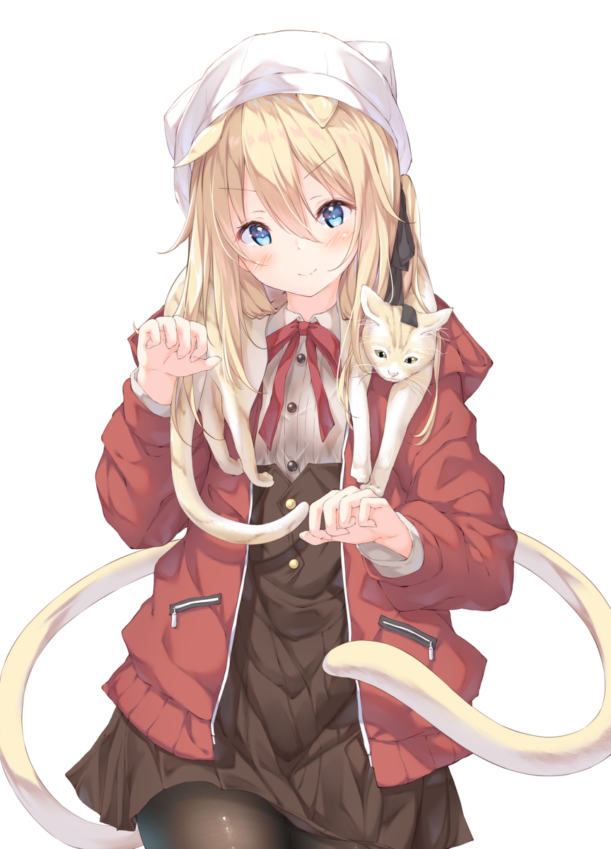 This is a pixiv picture whose title is ねこマフラー.