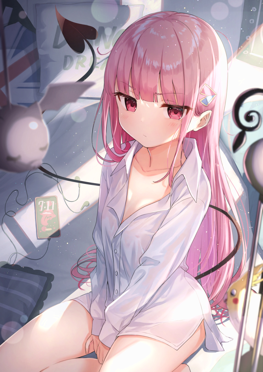 This is a pixiv picture whose title is 朝は苦手.