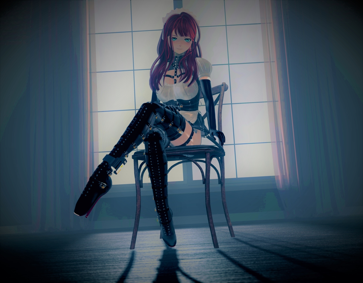 This is a pixiv picture whose title is ボンデージメイド 2.
