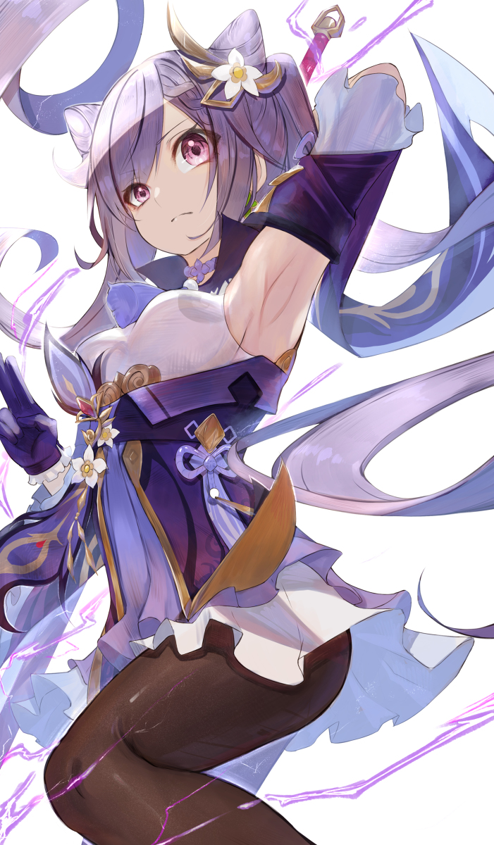 This is a pixiv picture whose title is 刻晴.