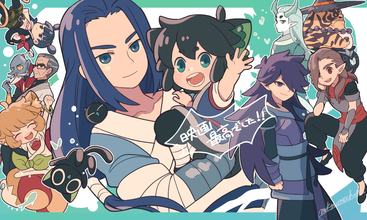 This is a pixiv picture whose title is 映画鑑賞記念.