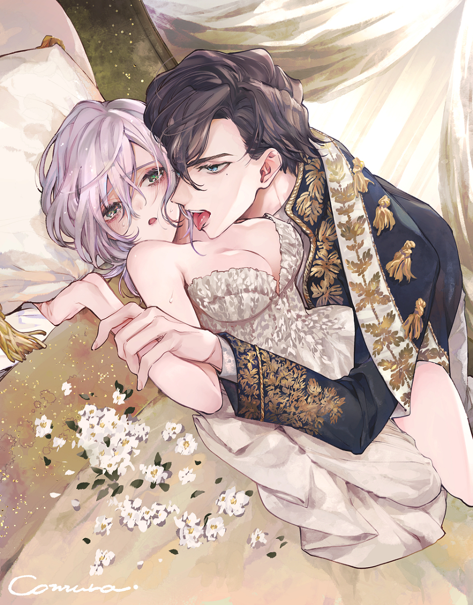 This is a pixiv picture whose title is 公爵様は私の体に飢えている。.