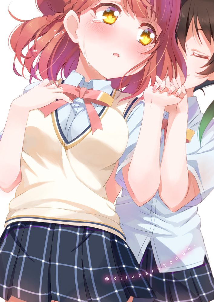 This is a pixiv picture whose title is 💚いつだって私は歩夢の隣にいるよ.