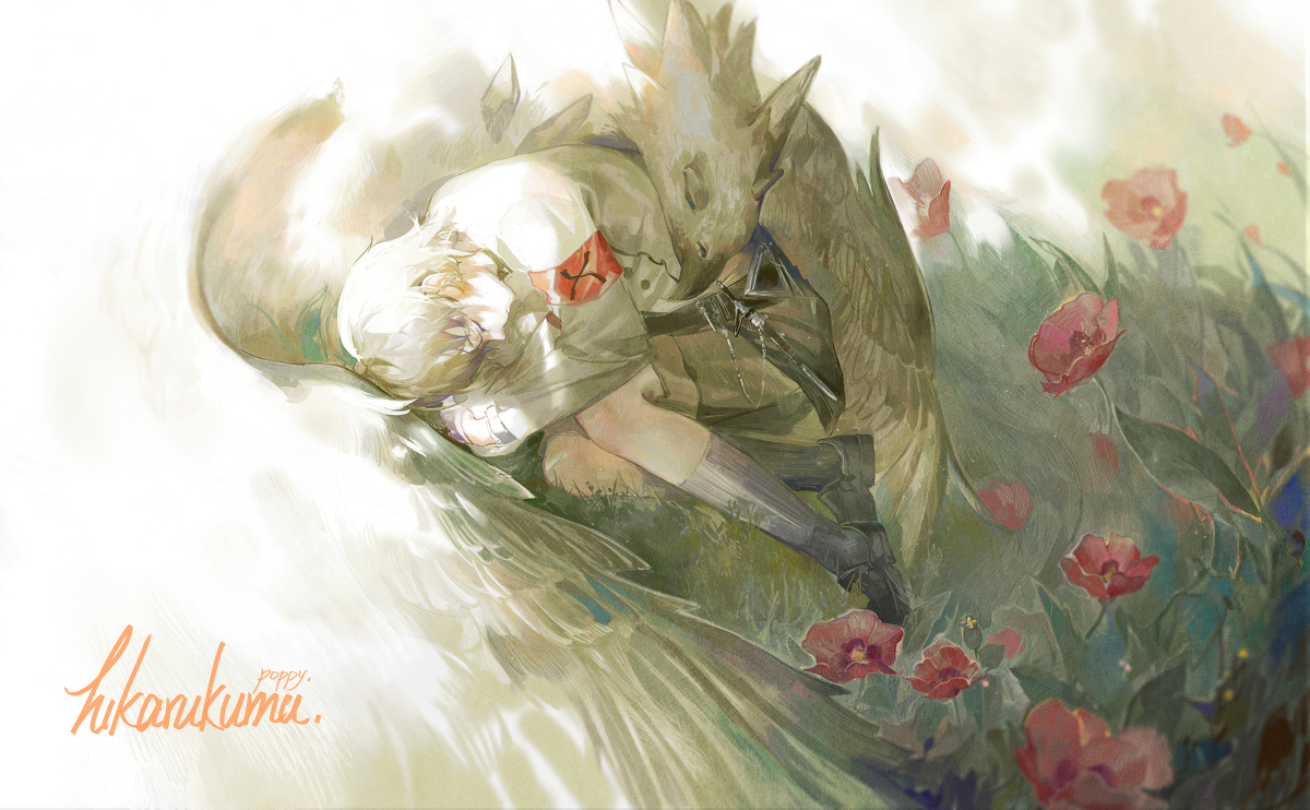 This is a pixiv picture whose title is 「昼」与「夜」. 若不见风雪 其三.