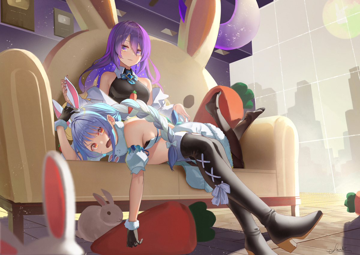 This is a pixiv picture whose title is ぺこむな.