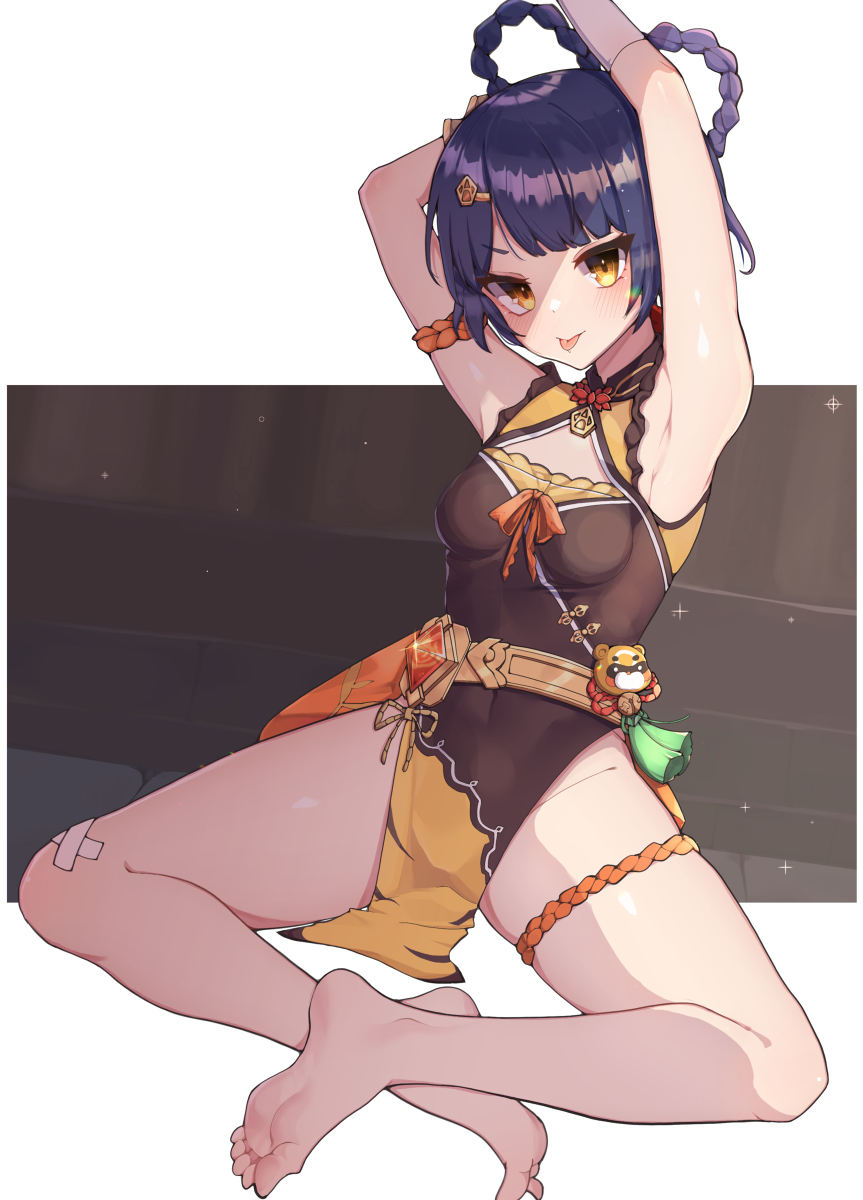 This is a pixiv picture whose title is 香菱ʕ•ﻌ•ʔ🧡.