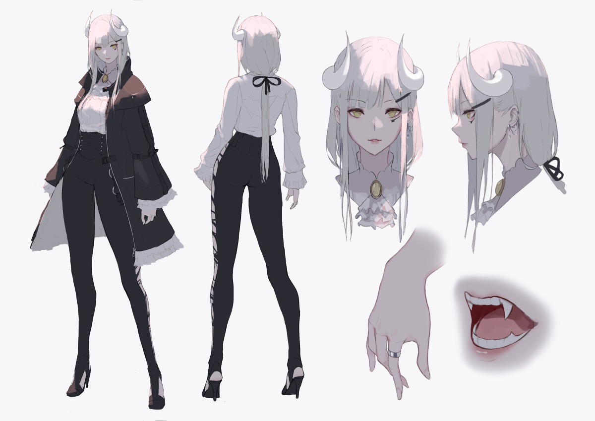 This is a pixiv picture whose title is Caracter sheets.