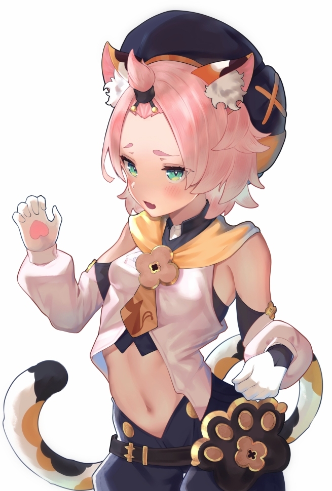 This is a pixiv picture whose title is 猫猫头.