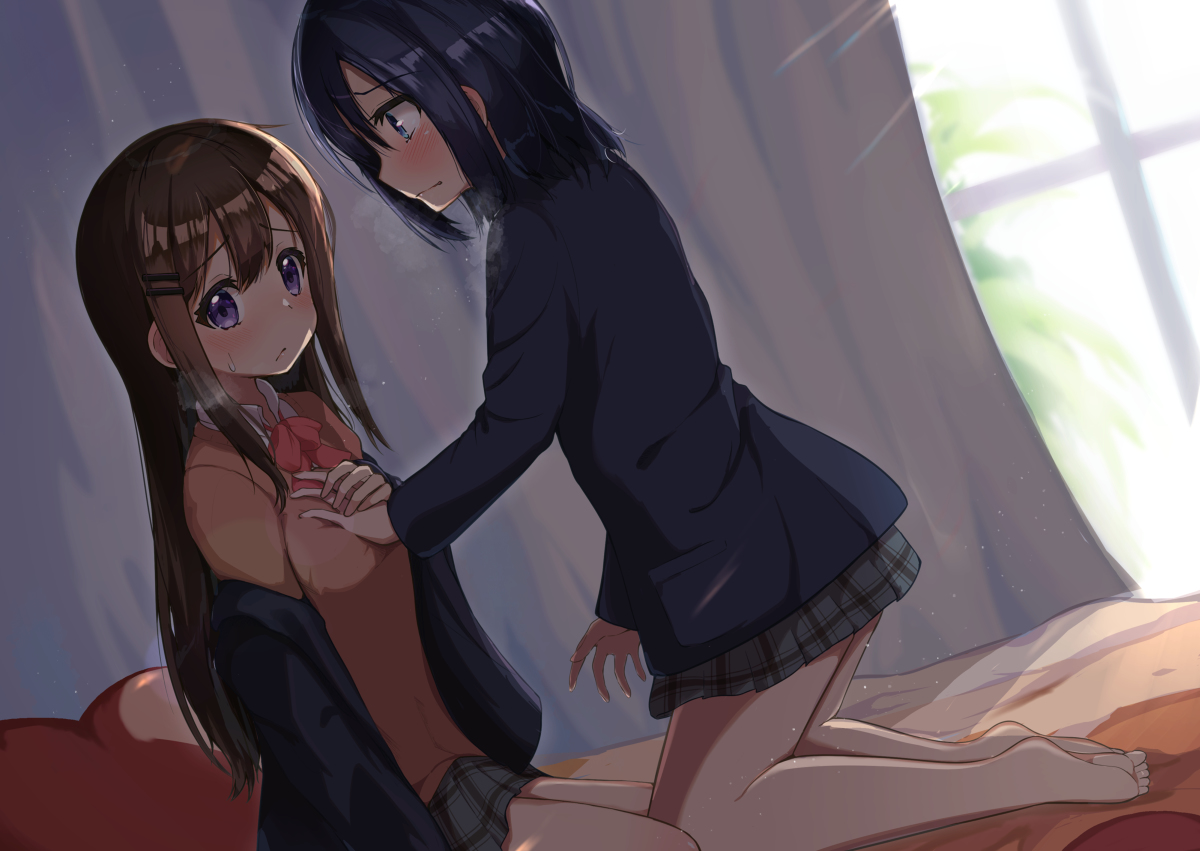 This is a pixiv picture whose title is 安達オーバーヒート.