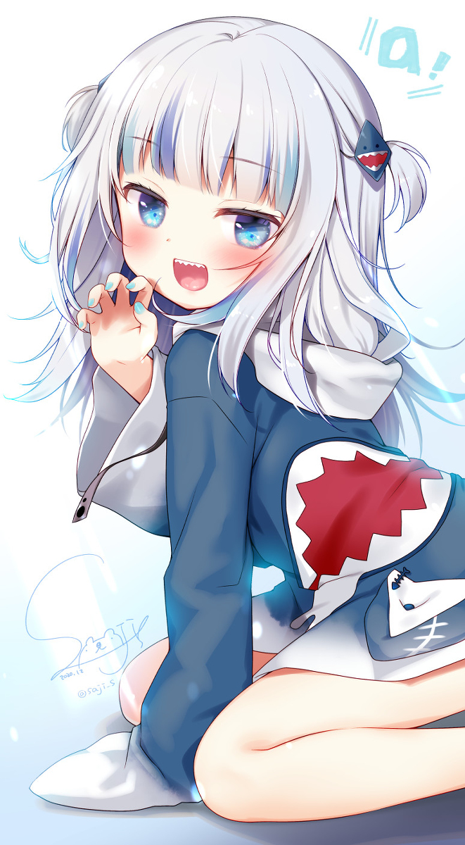 This is a pixiv picture whose title is SHAAAAAARK！.