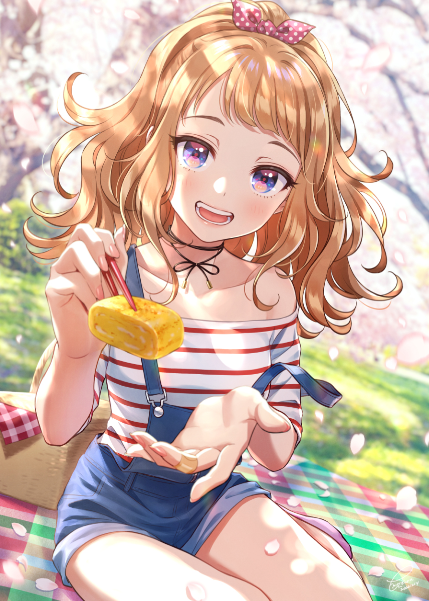 This is a pixiv picture whose title is 「あーんして。」.