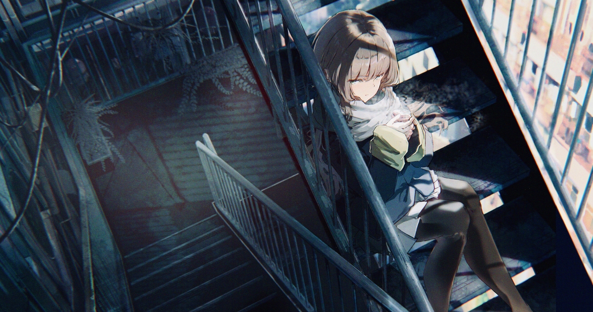 This is a pixiv picture whose title is Sigh.