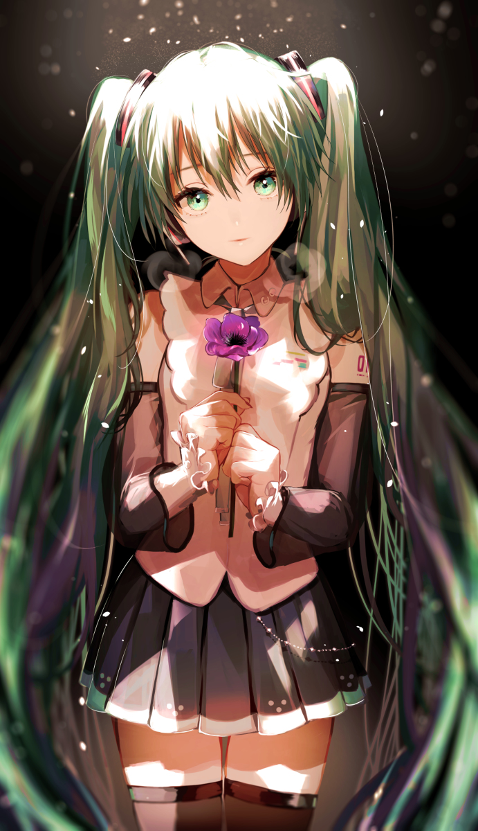 This is a pixiv picture whose title is miku.