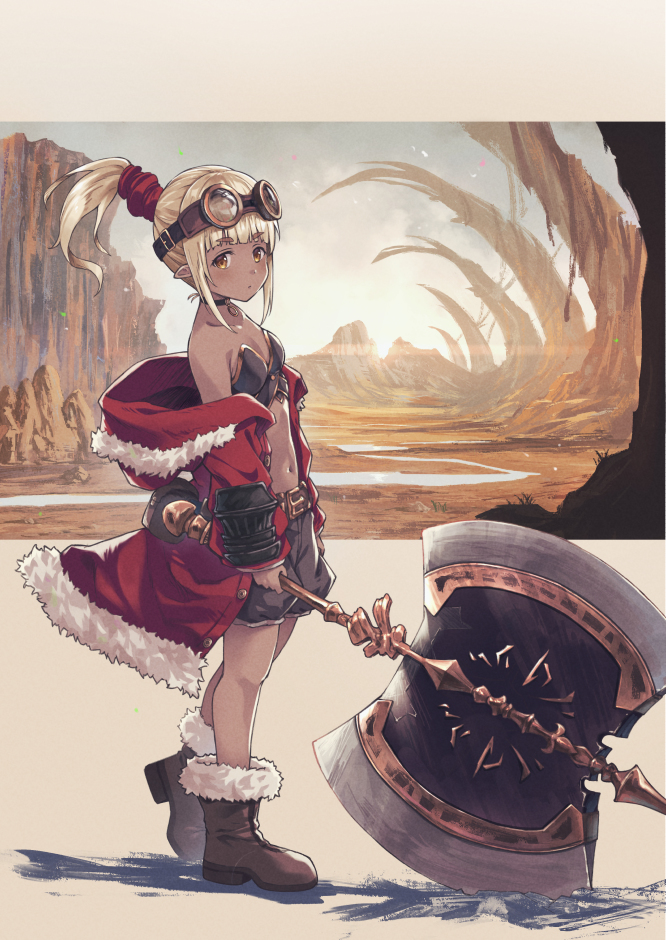 This is a pixiv picture whose title is ファンタジー女の子２.