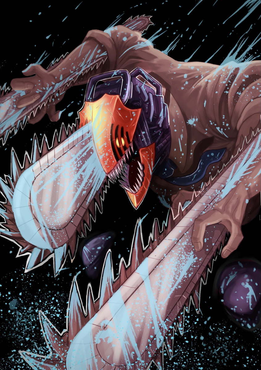 This is a pixiv picture whose title is チェンソーマン.