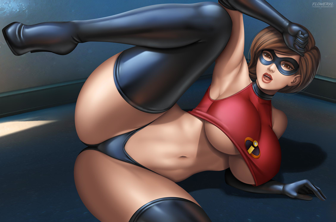 This is a pixiv picture whose title is Mrs. Incredible | Elastigi.