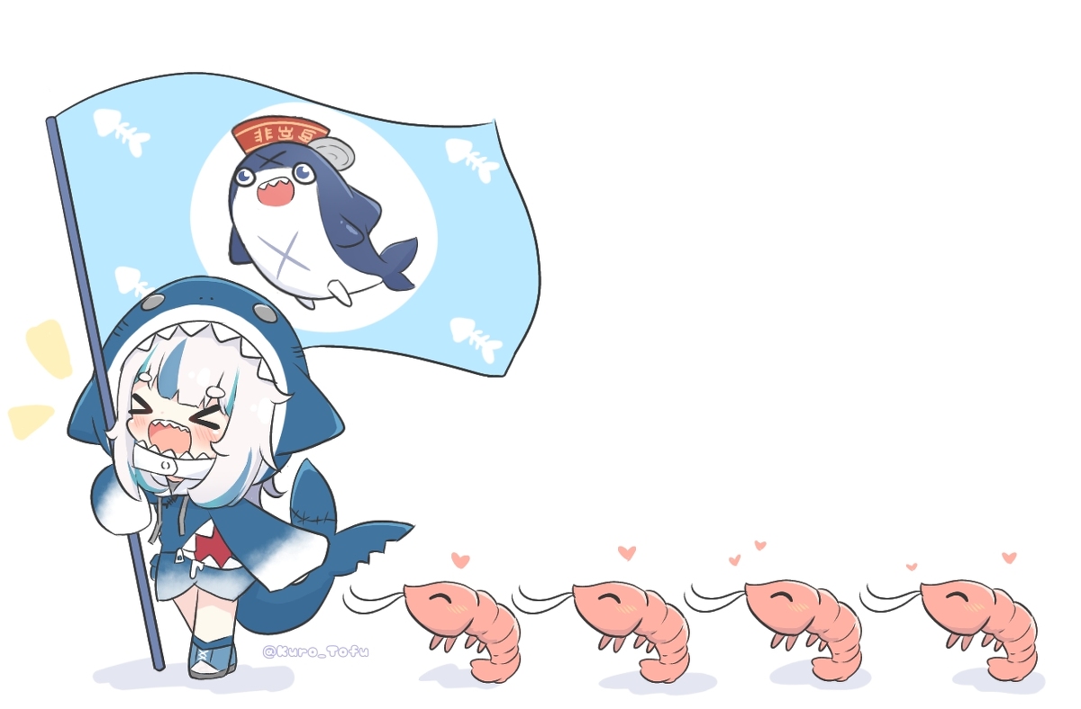 This is a pixiv picture whose title is SHRIMPS MARCH ON!!.