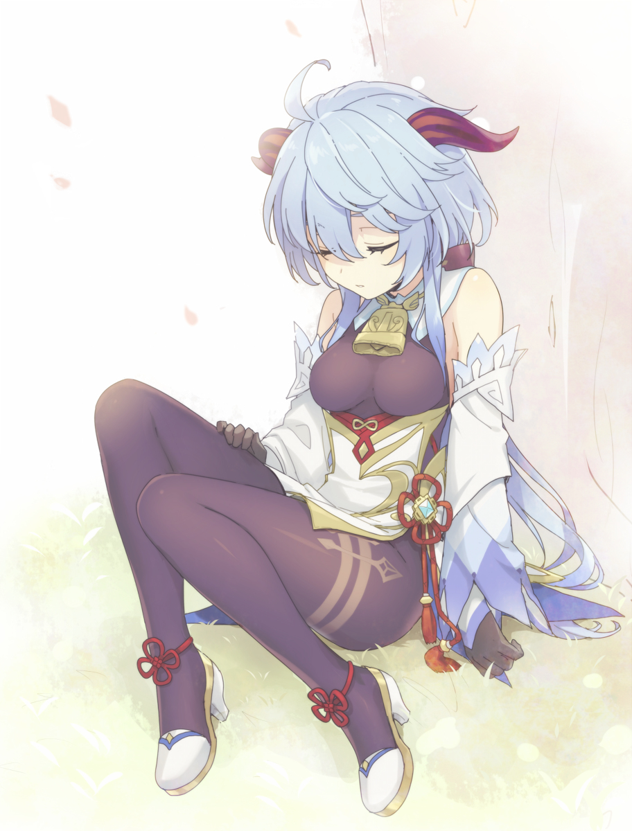 This is a pixiv picture whose title is うたたね甘雨ちゃん.