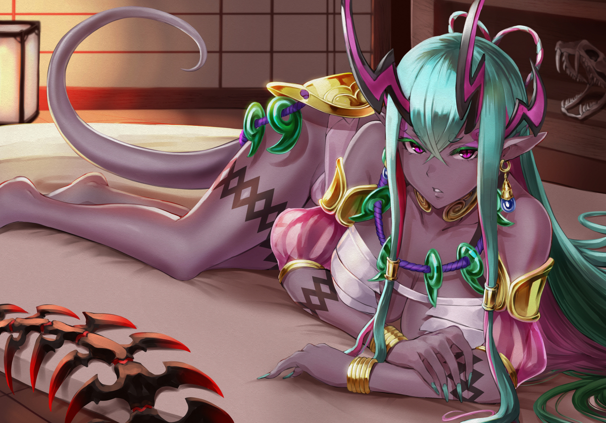 This is a pixiv picture whose title is 伊吹童子.